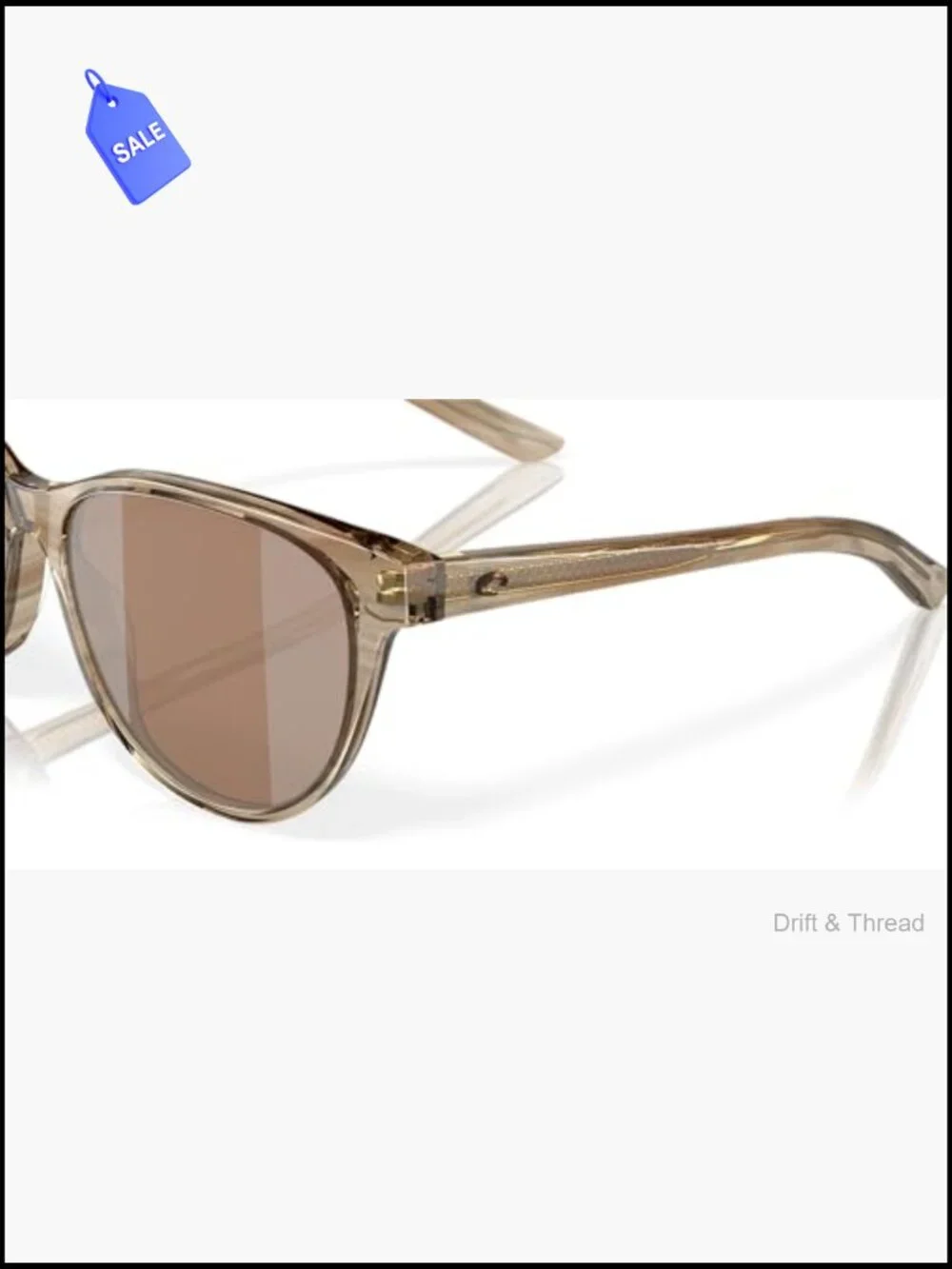 Cat Eye Acetate Sunglasses with Polarized 580G Glass Lenses